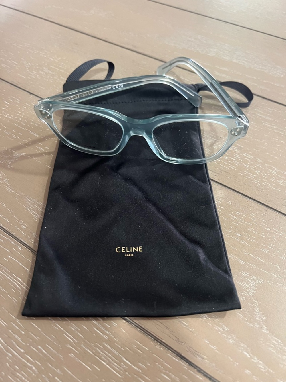 Celine Transparent Aqua Eye Frames